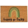 Clearance Happy Go Lucky Doormat St Patricks Day Decorations