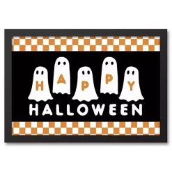 Clearance Happy Halloween Ghosts Framed Canvas Print Halloween