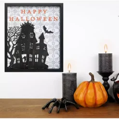 Online Happy Halloween House Framed Wall Plaque Halloween