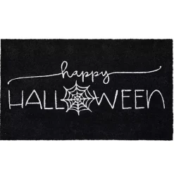 Sale Happy Halloween Spider Web Doormat Halloween