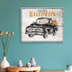 Outlet Happy Halloween Truck Canvas Art Print Halloween