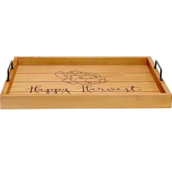 Outlet Happy Harvest Wood Tray Fall
