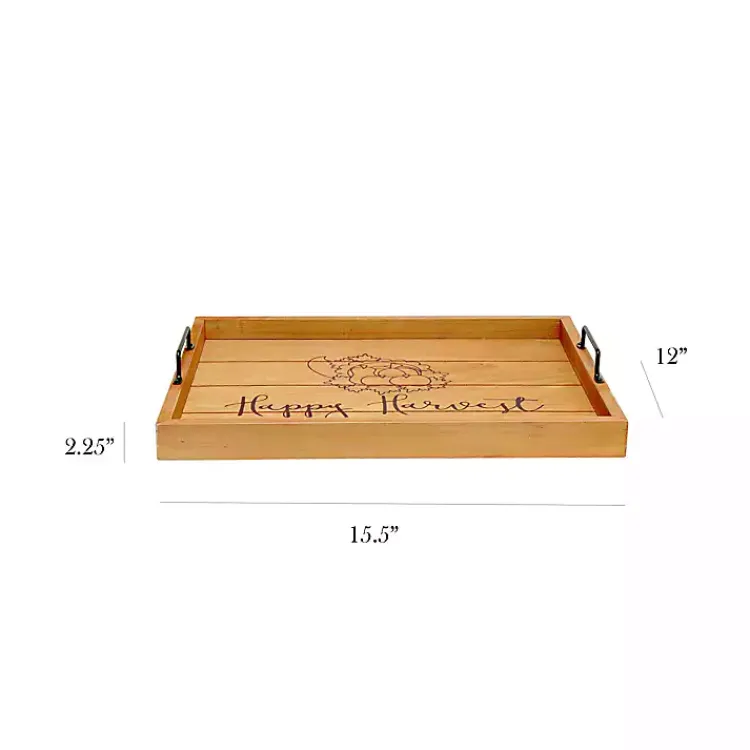 Outlet Happy Harvest Wood Tray Fall