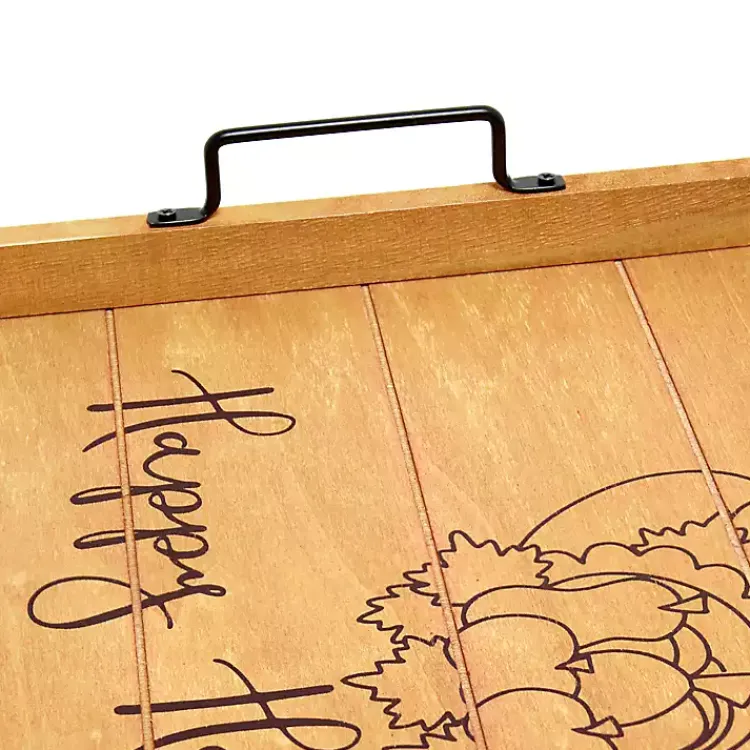 Outlet Happy Harvest Wood Tray Fall