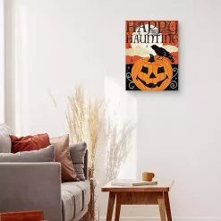 Discount Happy Haunting Jack O Lantern Canvas Art Print Halloween