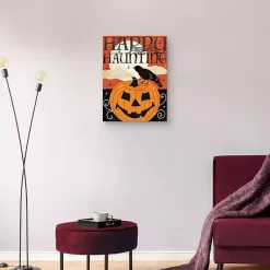 Discount Happy Haunting Jack O Lantern Canvas Art Print Halloween