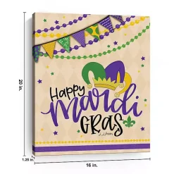 Online Happy Mardi Gras Canvas Art Print Mardi Gras Decorations