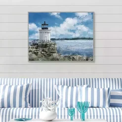 Kirklands Home Canvas Art|Harbor Watch Framed Canvas Art Print