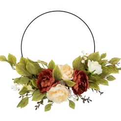 Harvest Floral Half Wreath Fall