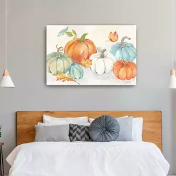 Online Harvest Pumpkin Patch Canvas Art Print Fall