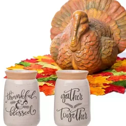 Outlet Harvest Sentiment Ceramic Vases, Set of 2 Fall