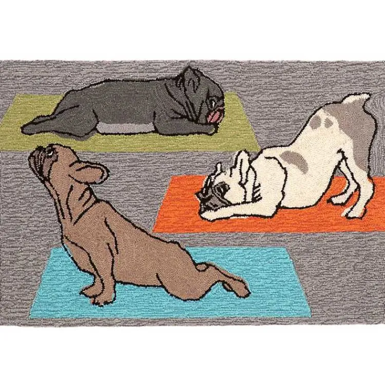 Kirklands Home Doormats|Hatha Pups Outdoor Mat Multi