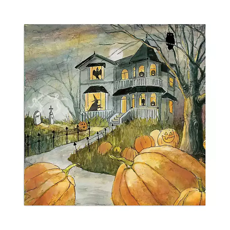 New Haunted House Halloween Wall Plaque Halloween