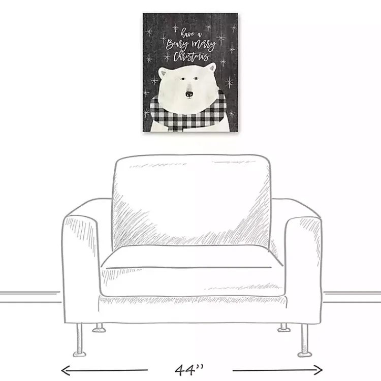 Have a Beary Merry Christmas Canvas Art Print Christmas Art & Wall Decor