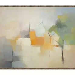 Kirklands Home Canvas Art|Hazy Park Abstract Framed Canvas Art Print