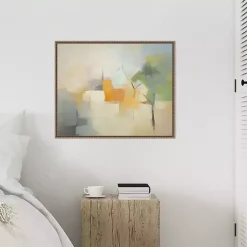 Kirklands Home Canvas Art|Hazy Park Abstract Framed Canvas Art Print