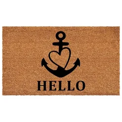 Kirklands Home Doormats|Hello Heart Anchor Doormat