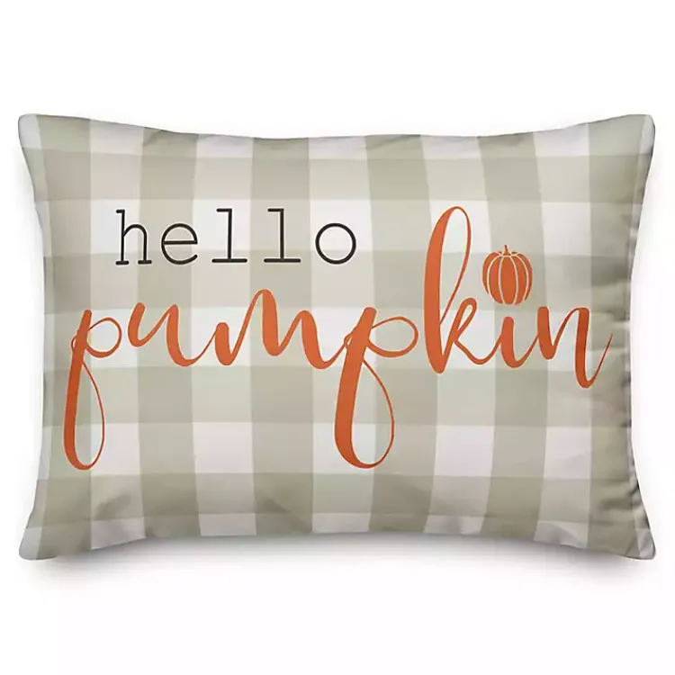 Online Hello Pumpkin Double Sided Accent Pillow Fall