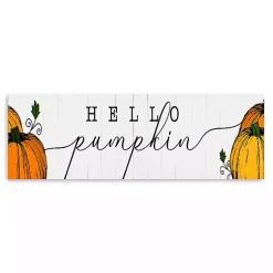 Online Hello Pumpkin Patch Canvas Art Print Fall