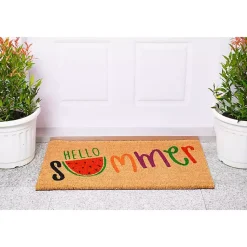 Kirklands Home Doormats|Hello Summer Watermelon Doormat Multi