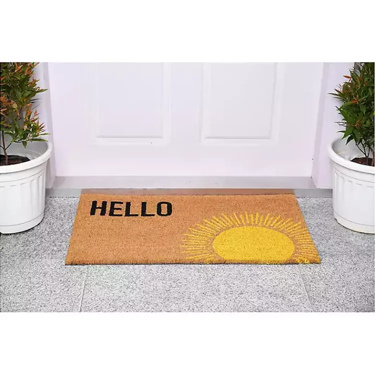 Kirklands Home Doormats|Hello Sunburst Doormat