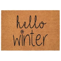 Kirklands Home Doormats|Hello Winter Coir Doormat