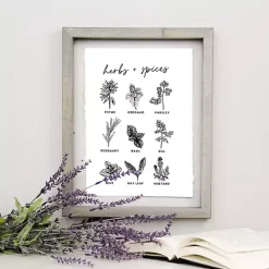 Kirklands Home Wall Plaques|Herbs and Spices Framed Wall Plaque