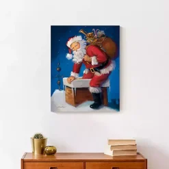Outlet Here Comes Santa Canvas Art Print Christmas Art & Wall Decor