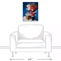 Outlet Here Comes Santa Canvas Art Print Christmas Art & Wall Decor