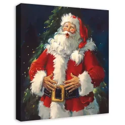 Clearance Ho Ho Ho Santa Claus Canvas Art Print Christmas Art & Wall Decor