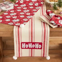 Discount Ho Ho Ho Santa Reversible Table Runner Christmas Dining & Entertaining