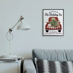 Holiday Co. Truck and Winter Fir Tree Wall Plaque Christmas Art & Wall Decor