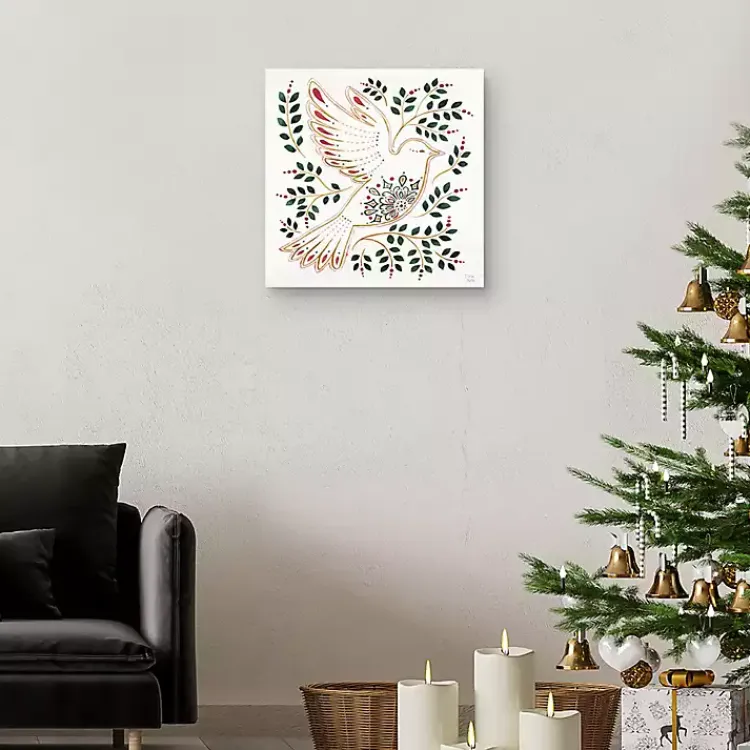 New Holiday Dove Canvas Art Print Christmas Art & Wall Decor