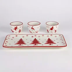 Clearance Holiday Patterns 4-pc. Serving Set Christmas Dining & Entertaining