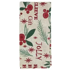 Holly Berry Typography Christmas Napkins, Set of 4 Christmas Dining & Entertaining