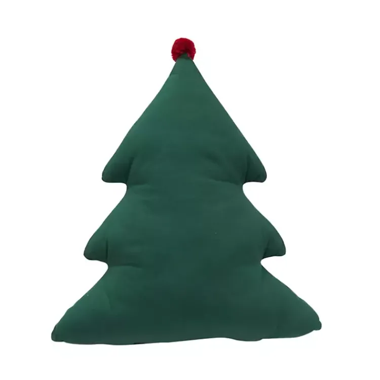 Hot Holly Christmas Tree Shaped Pillow Christmas Pillows