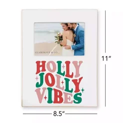 New Holly Jolly Vibes Christmas Picture Frame, 4x6 Christmas Decorations
