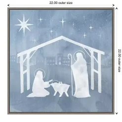 New Holy Family Star Stable Framed Canvas Art Print Christmas Art & Wall Decor