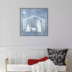 New Holy Family Star Stable Framed Canvas Art Print Christmas Art & Wall Decor
