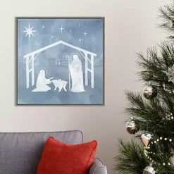 New Holy Family Star Stable Framed Canvas Art Print Christmas Art & Wall Decor