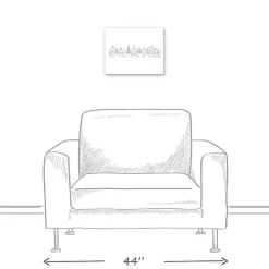 Discount Home for the Holidays Village Canvas Art Print Christmas Art & Wall Decor