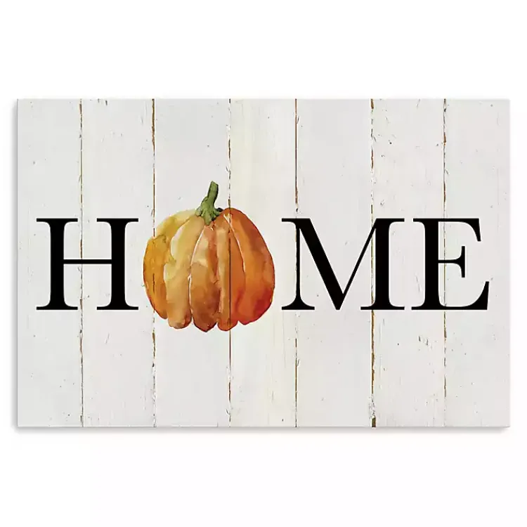 Outlet Home Pumpkin Canvas Art Print, 24x36 Fall