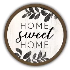Kirklands Home Wall Quotes & Signs|Home Sweet Home Brown Framed Wall Plaque