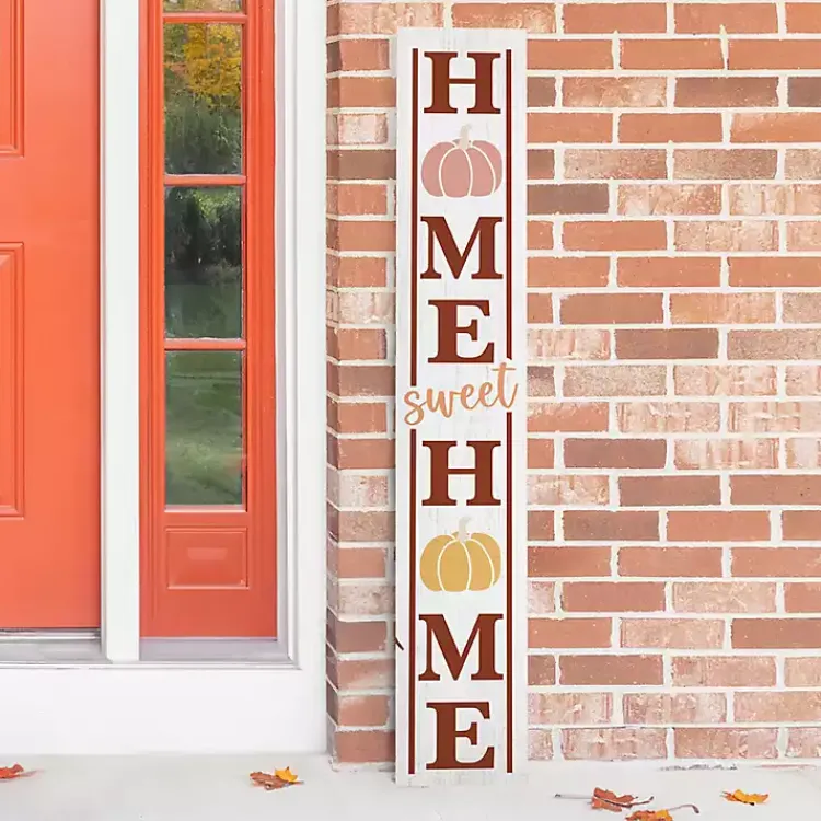Discount Home Sweet Home Fall Pumpkins Porch Board Fall