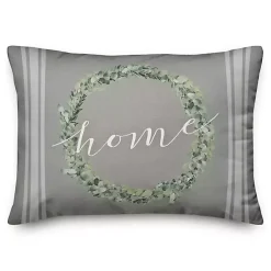 Clearance Home Wreath Indoor/Outdoor Lumbar Pillow Pillows