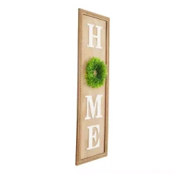 Kirklands Home Wall Quotes & Signs|Home Wreath Wood Panel Wall Plaque Brown
