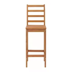 Kirklands Home Outdoor Sets|Honey Acacia Wood Bar Height 3-pc. Bistro Set Tan