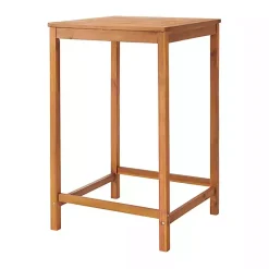 Kirklands Home Outdoor Sets|Honey Acacia Wood Bar Height 3-pc. Bistro Set Tan