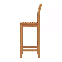 Kirklands Home Outdoor Sets|Honey Acacia Wood Bar Height 3-pc. Bistro Set Tan