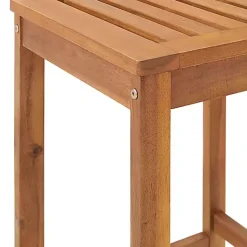 Kirklands Home Outdoor Sets|Honey Acacia Wood Bar Height 3-pc. Bistro Set Tan